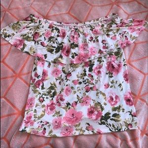 off the shoulder crop top